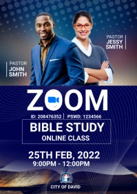 zoom bible study A4 template