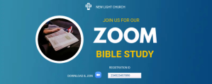 Blue Zoom Bible Study Twitch Profile Banner Template