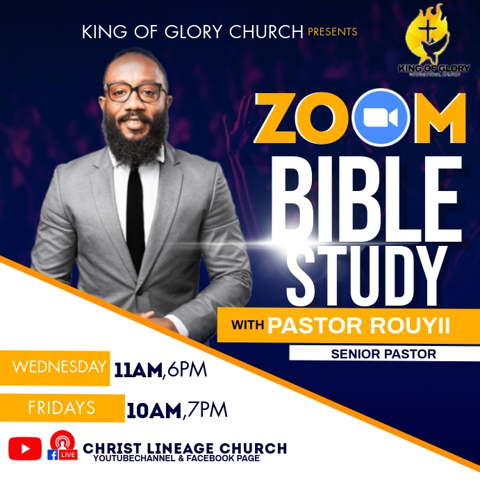ZOOM BIBLE STUDY FLYER Template PosterMyWall