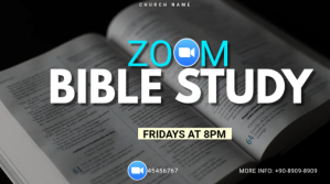 zoom bible study flyer Template Prezentacja (16:9)