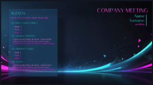 Zoom Company Meeting Background Abstract Mode Præsentation (16:9) template