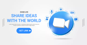 Putih Zoom Live Event Facebook Group Cover Photo Template