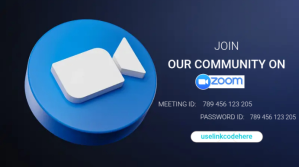 紫色 Online Community Meeting Digital Display Template