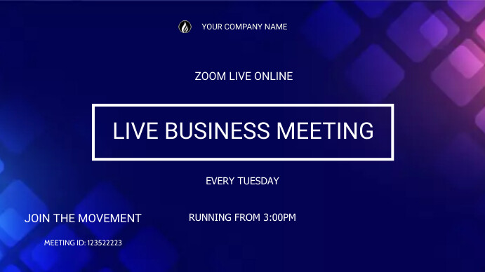 ZOOM MEETING Template | PosterMyWall