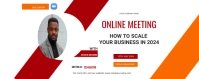Zoom meeting flyer Twitch Profile Banner template