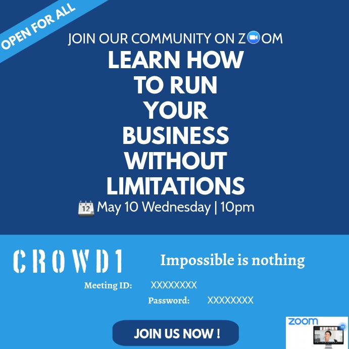 Zoom Meeting Invitation Email Template