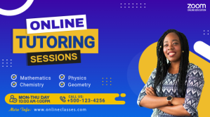 Biru Online Tutoring Twitter Post Template