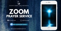zoom prayer meeting Facebook-advertentie template