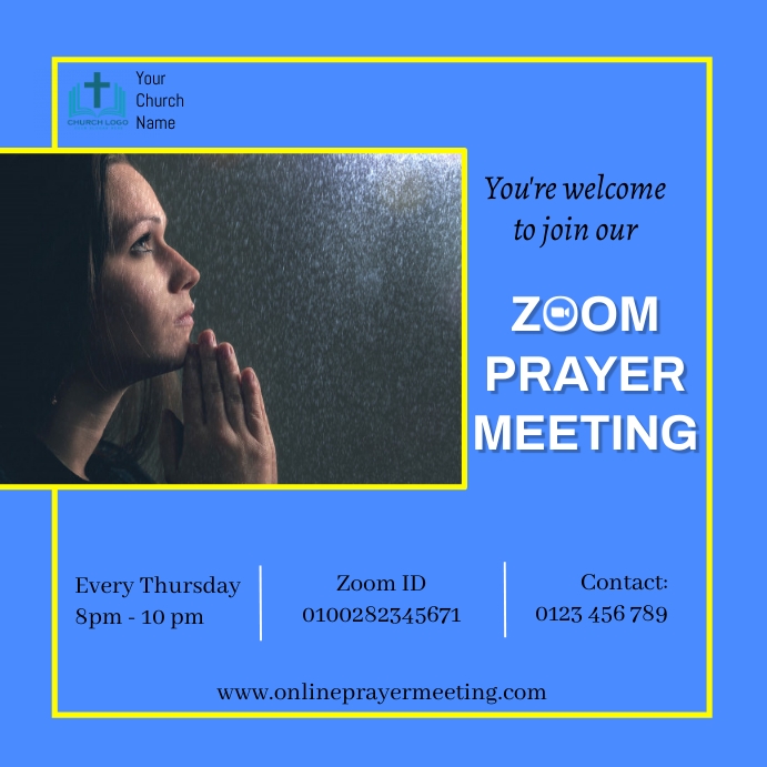 Copy of Zoom prayer meeting PosterMyWall