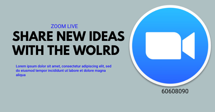 Zoom Template | PosterMyWall