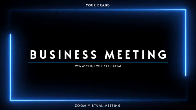 ZOOM VIRTUAL BACKGROUND | BUSINESS WEBINAR BG Template | PosterMyWall