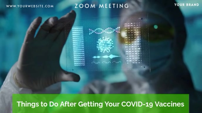 ZOOM VIRTUAL BACKGROUND | COVID-19 BACKGROUND Apresentação (16:9) template