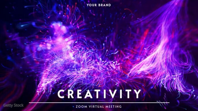 ZOOM VIRTUAL BACKGROUND | CREATIVE VIDEO Presentation (16:9) template