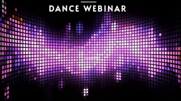 ZOOM VIRTUAL BACKGROUND | DANCE WEBINAR Presentasi (16:9) template