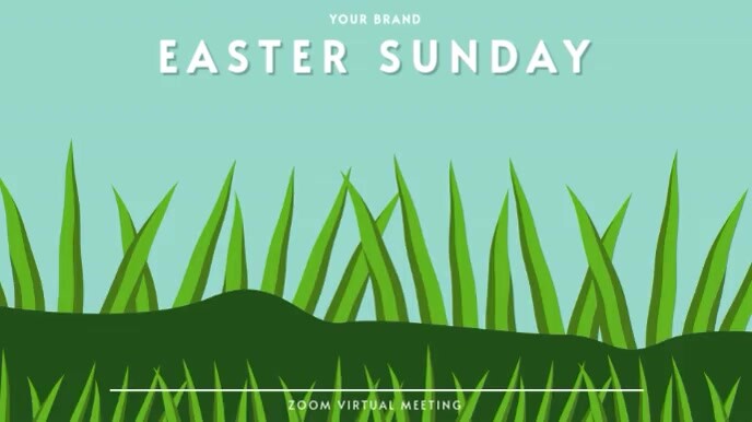ZOOM VIRTUAL BACKGROUND | EASTER SUNDAY Presentation (16:9) template