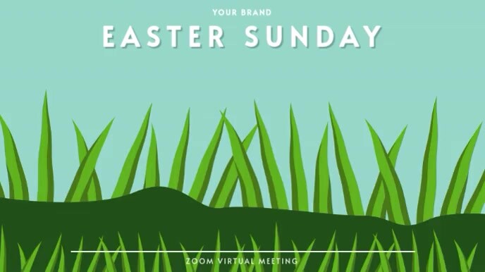 ZOOM VIRTUAL BACKGROUND | EASTER SUNDAY Präsentation (16:9) template