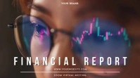 ZOOM VIRTUAL BACKGROUND | FINANCE REPORT งานนำเสนอ Presentation (16:9) template