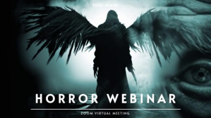 Black Horror Webinar Præsentation Template
