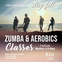 Zumba & Aerobics video Template Instagram Post