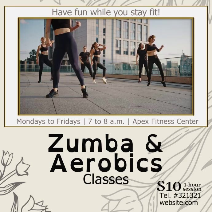 Copy of Zumba & Dancercise video Template | PosterMyWall