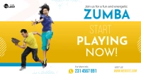 Zumba Class Ad Template Изображение, которым поделились на Facebook