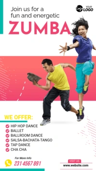 Zumba Class Ad Template WhatsApp Status