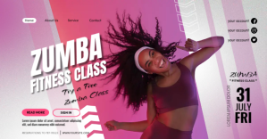 Zumba Class Image partagée Facebook template