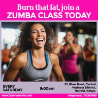 Join a Zumba Class today Instagram Post template