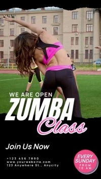 Zumba Class Instagram Story template