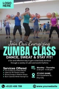 Zumba Class Poster template