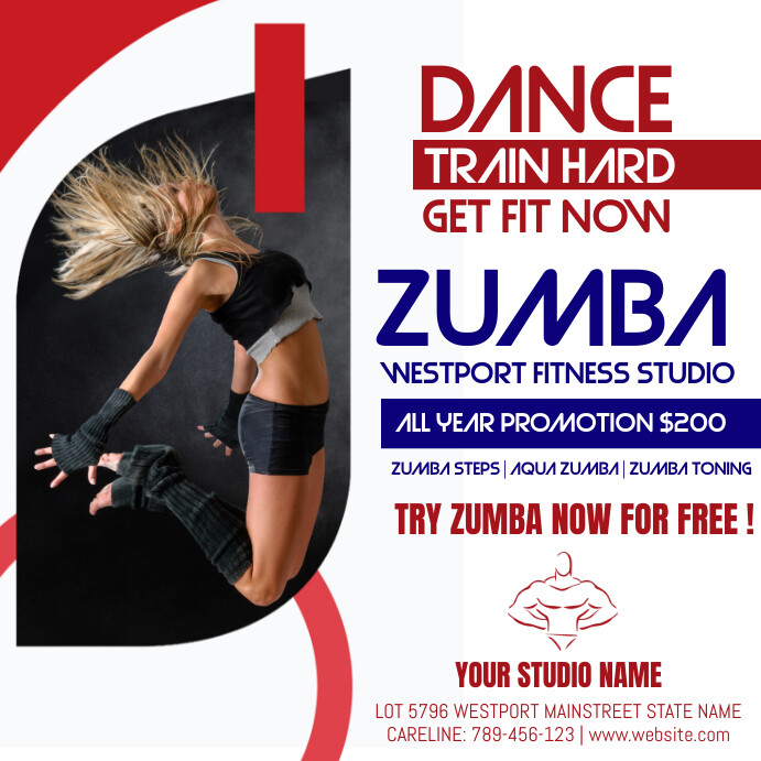 Zumba Program Card Copy of Zumba Class Invitation Flyer Design | PosterMyWall