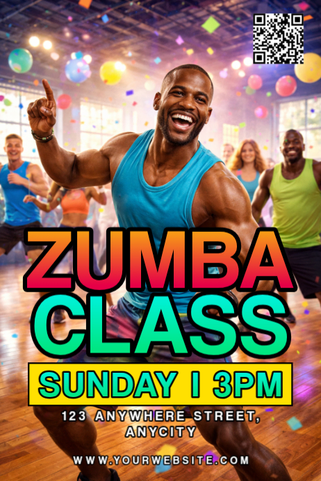 Zumba Class Poster Template | PosterMyWall