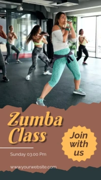 zumba class template Instagram Story