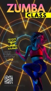 Zumba Classes Instagram Story template