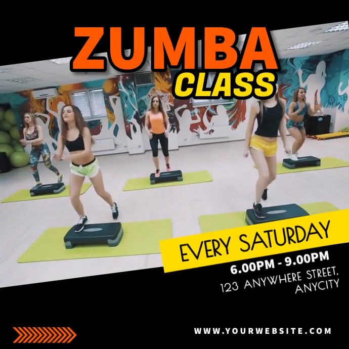 Zumba Classes Instagram 帖子 template