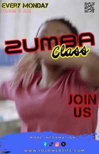 Zumba Classes Tabloid template