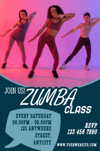 Zumba Program Card Zumba Classes Template | PosterMyWall