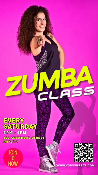 Zumba Classes Indaba yaku-Instagram template