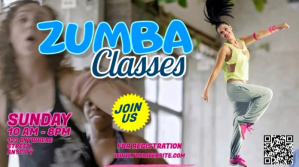 Zumba Classes Post di Twitter template