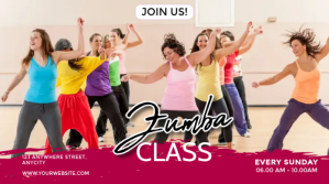 Zumba Classes Message Twitter template