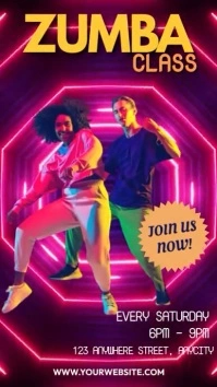 Zumba Classes Instagram Story template