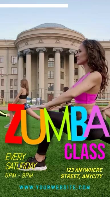 Zumba Classes Instagram 快拍 template