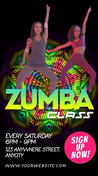 Zumba Classes Instagram Reel template