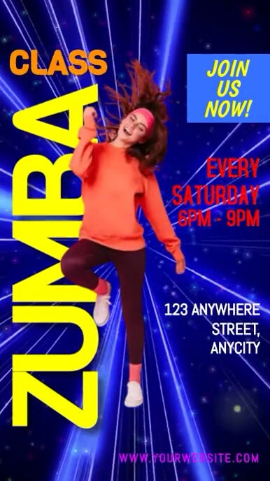 Zumba Classes Instagram 快拍 template