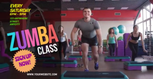 Zumba Classes Iklan Facebook template