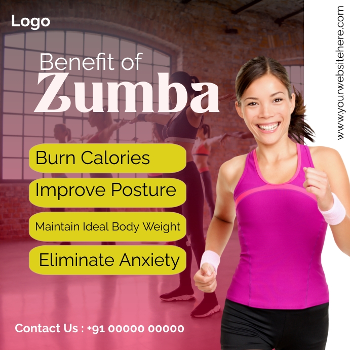 Zumba Classes Instagram Post template
