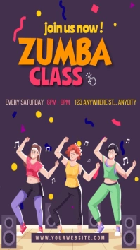 Zumba Classes Instagram Story template
