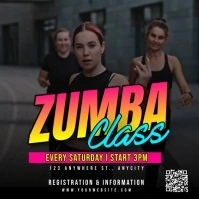 Zumba Classes Publicación de Instagram template