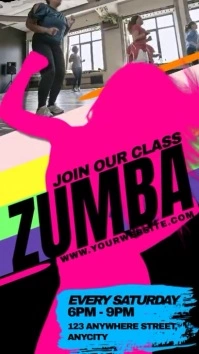 Zumba Classes Rolka Instagram template