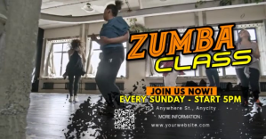 Zumba Classes Изображение, которым поделились на Facebook template